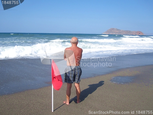 Image of Man on a beach