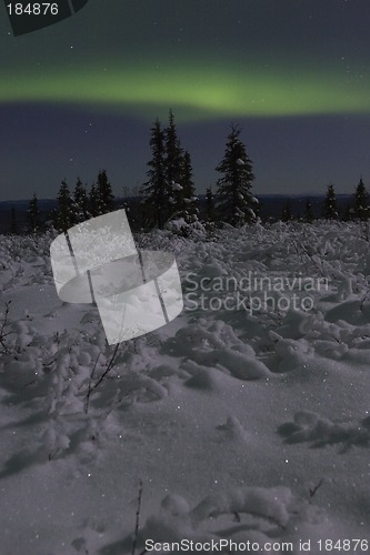 Image of Calm aurora landscape