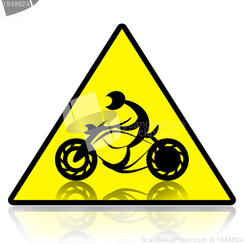Image of Motorcycle riders sign