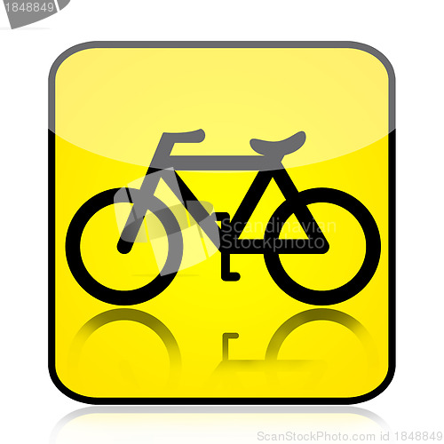 Image of Bicycle sign icon