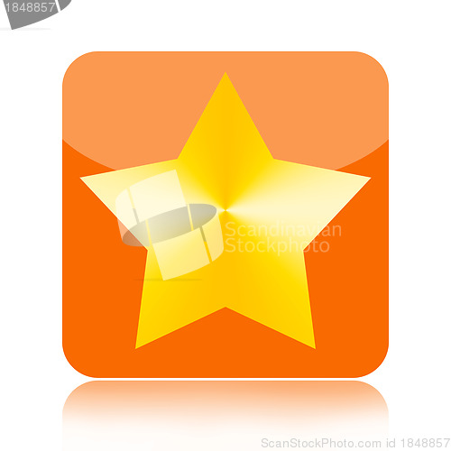 Image of Golden star icon 