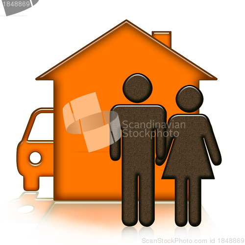 Image of Home people and car