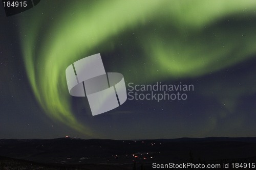 Image of LArge bending auroral arc