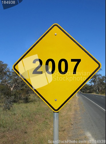 Image of Empty warning road sign