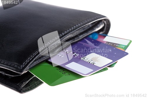 Image of wallet with credit cards