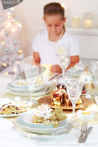 Image of Christmas place setting