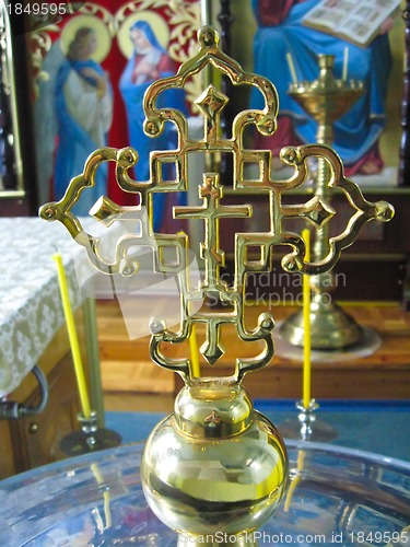 Image of Metal church cross