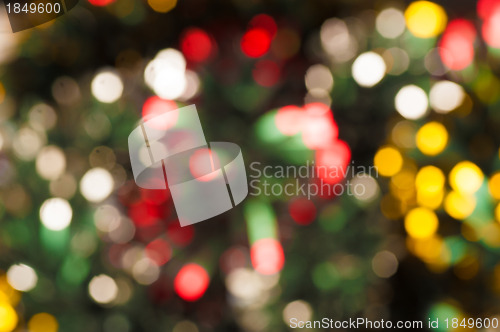 Image of Defocused Christmas lights