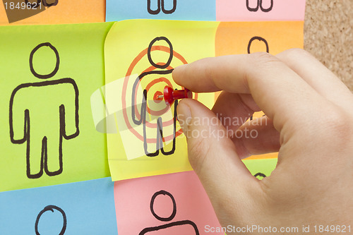 Image of Target Your Customers Hand 