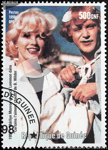 Image of Marilyn Monroe - Guinea Stamp