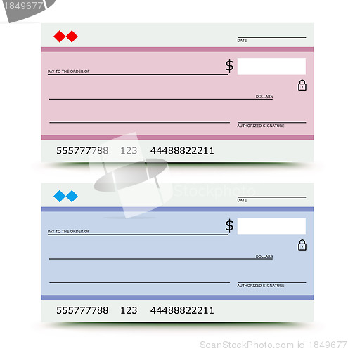 Image of bank check 