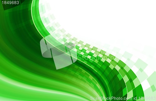 Image of green abstract background