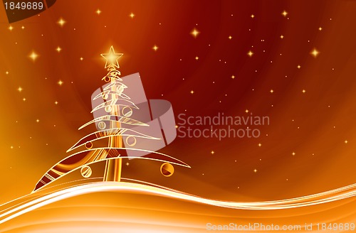Image of christmas tree background
