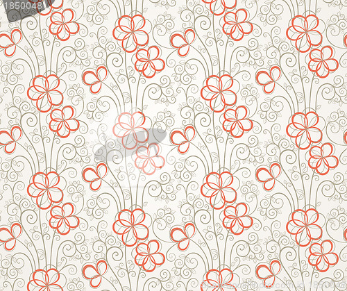 Image of Abstract floral seamless background