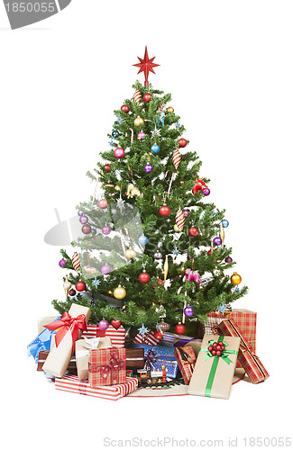 Image of Christmas tree with presents