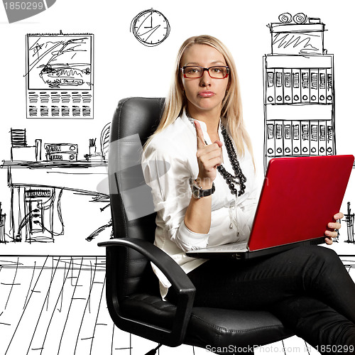 Image of Business Woman In Chair