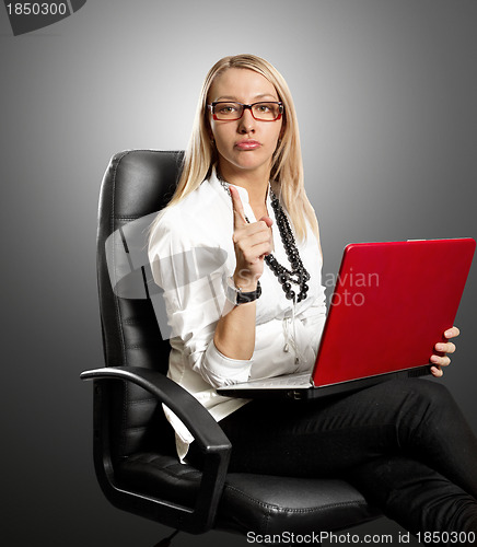 Image of Business Woman In Chair