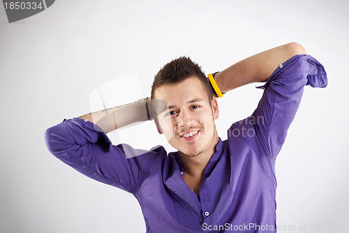 Image of casual man relaxing 