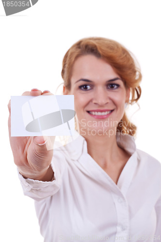 Image of presenting business card
