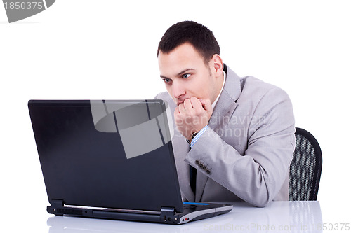 Image of looking at laptop 