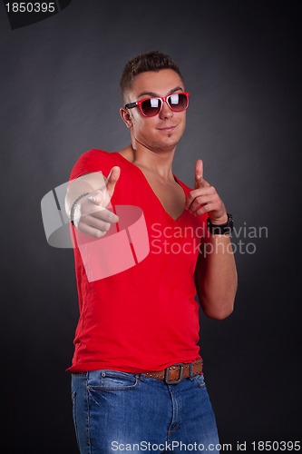 Image of man pointing