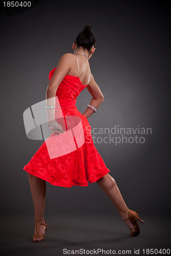 Image of back of a sexy latino dancer