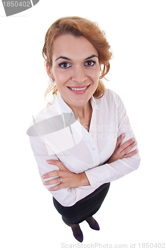 Image of happy business woman 