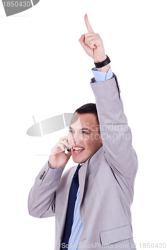 Image of winning on the phone