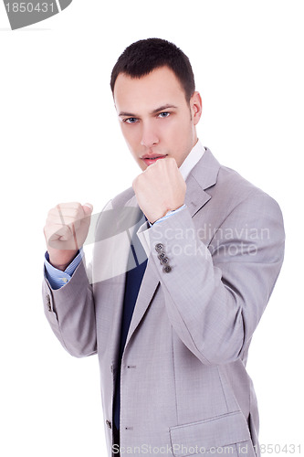 Image of man ready for a fight