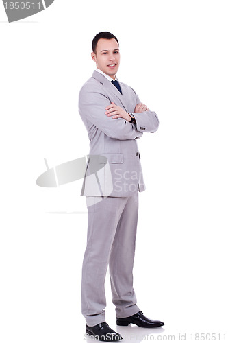 Image of businessman with crossed hands