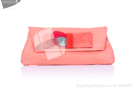 Image of pink leather purse