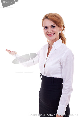 Image of business woman presenting