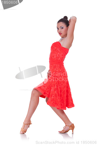 Image of young woman dancing