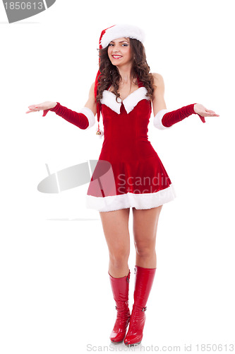 Image of santa woman welcoming