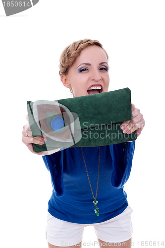 Image of fashion woman screaming 