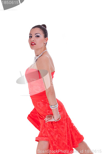 Image of young attractive woman dancer