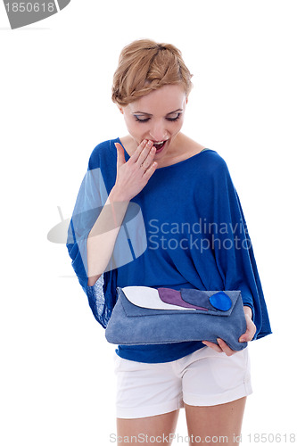 Image of woman looking surprised