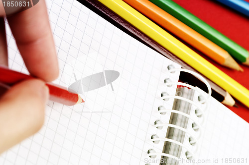 Image of Pencil and agenda