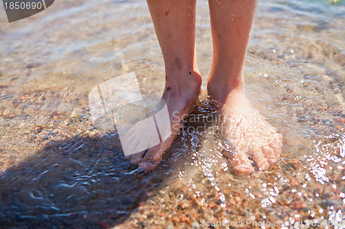 Image of Feet in water