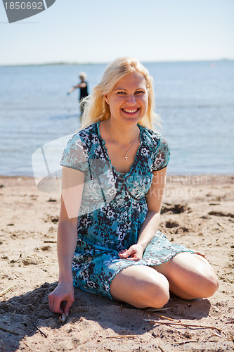 Image of Woman at the beach