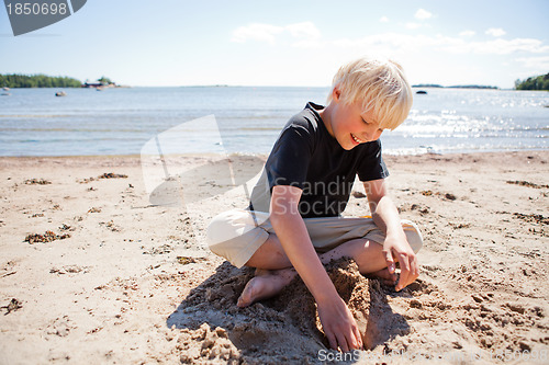 Image of Boy on the beach