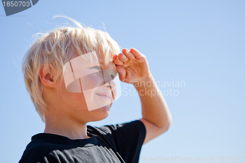 Image of Boy looking 