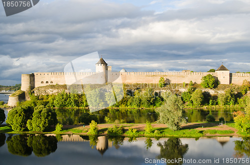 Image of Fortress in Ivangorod, the western border of Russia