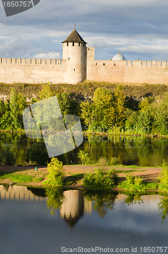 Image of Fortress in Ivangorod, the western border of Russia