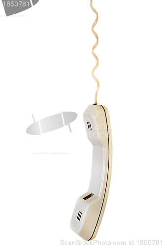 Image of receiver of telephone