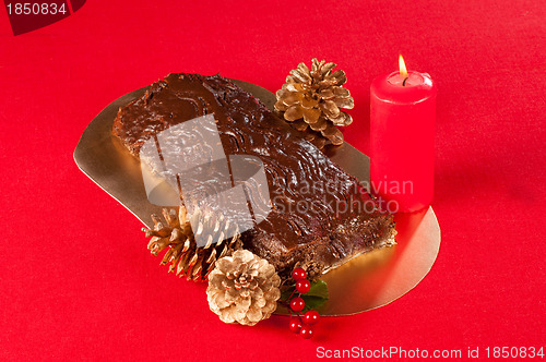 Image of Chocolate Christmas cake