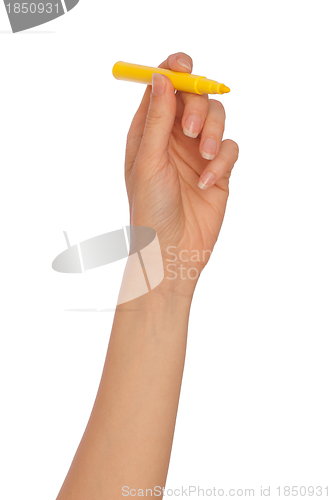 Image of yellow felt-tip pen