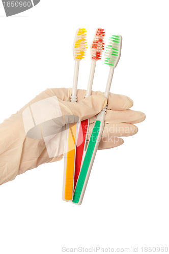 Image of toothbrushes