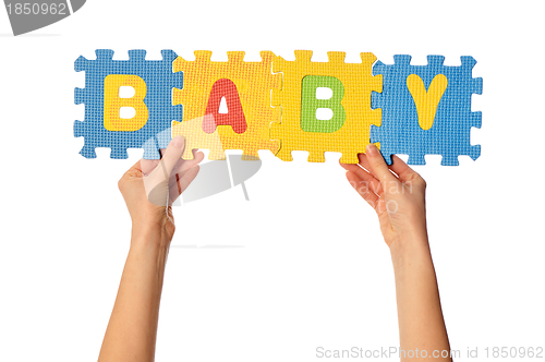 Image of the word baby