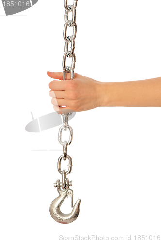 Image of chain with a hook